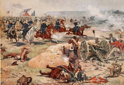 La charge finale du général Sheridan à Winchester, 19 septembre 1864 - Henry Alexander Ogden